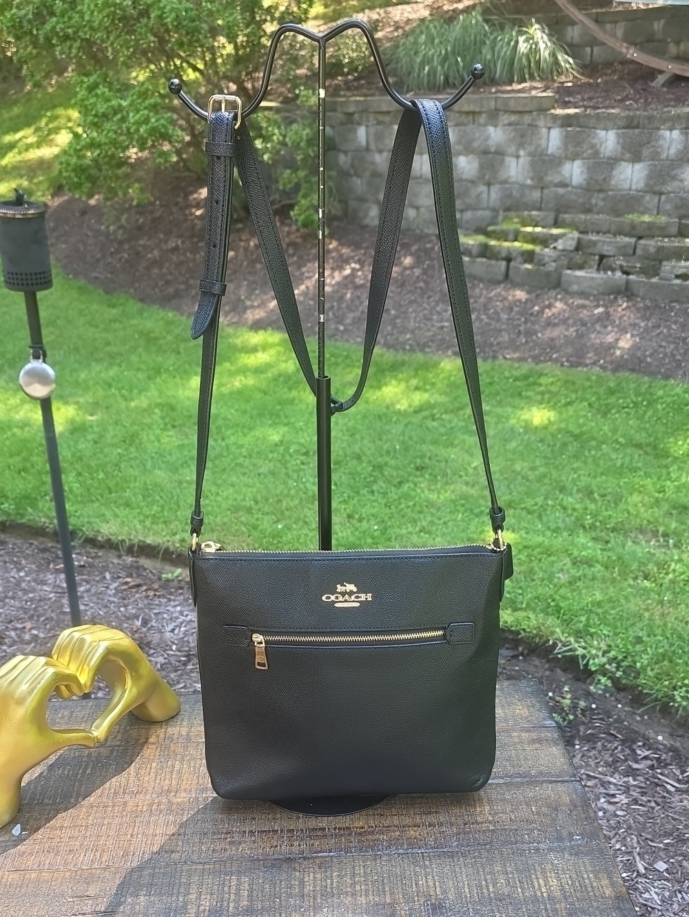 Coach Rowan Leather Crossbody with Gold Hardware NWOT